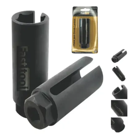 Chave Para Sonda Lambda 22mm Encaixe 3/8 Aço Crv