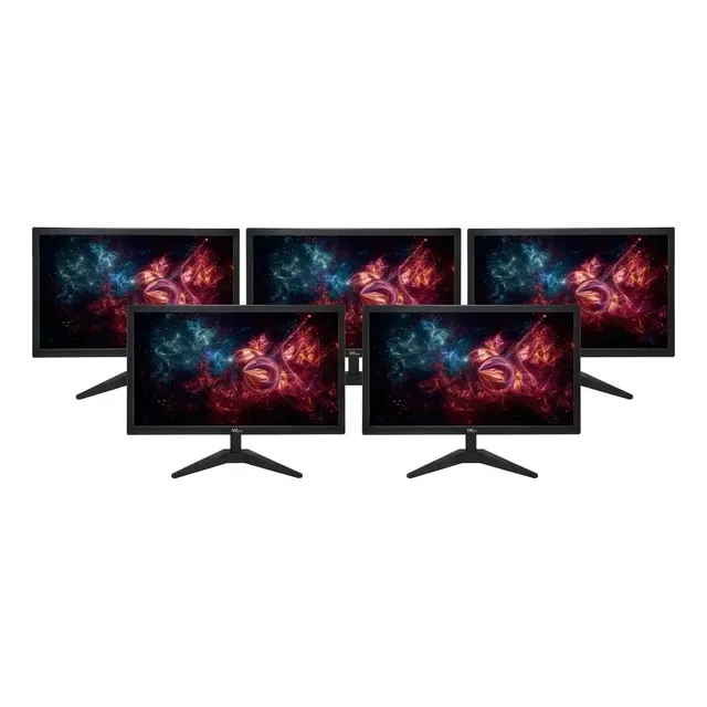 Kit 5 Monitor Vxpro Vx230x 23 Led 75hz Jogo Trabalho Estudo Preto