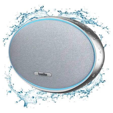 Caixa De Som Portátil Basike Ba-md301 Com Bluetooth, 160w E Luzes Rgb Prateado 127/220v