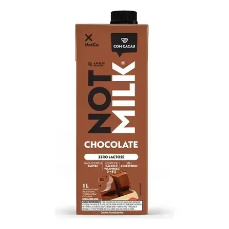 Bebida Vegetal Chocolate Not Milk Caixa 1l