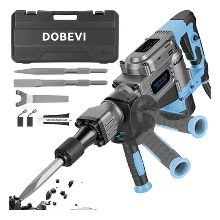 Martelo Demolidor Industrial Rompedor Profissional Com Ponteiros Maleta E Acessórios Completo Dobevi