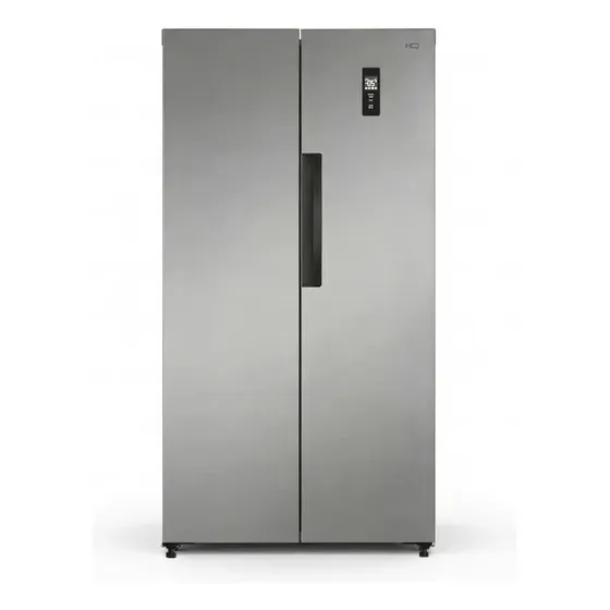 Geladeira com freezer HQ HQ-460SBSFF con capacidad de 460L inox