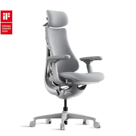 Cadeira Massagem Ergonômica Libernovo Omni Dynamic Nr17 Com Suporte Dinâmico Cinza Espacial Espuma Multi-densidade