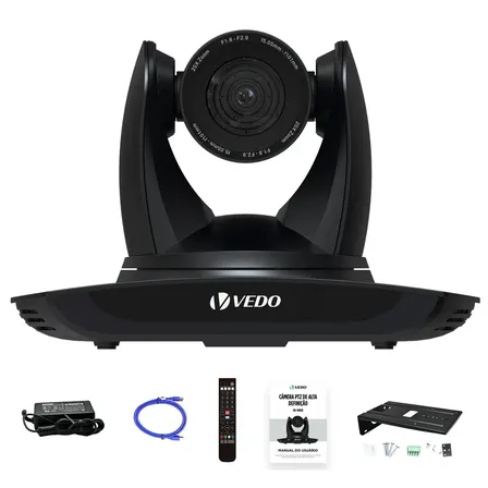 Câmera de segurança Vedo VD99018 NDI e SDI com resolução 4K - preto