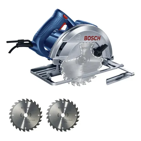 Kit Serra Circular Profissinal Bosch Gks 150 2 Discos Azul 50 220v