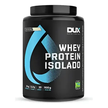 Whey Protein Isolado (900g) Dux Nutrition Sabor Chocolate Branco