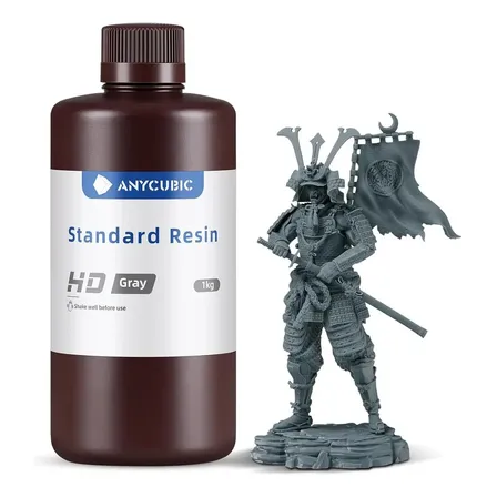 Impressora 3D de resina padrão Anycubic de 1 kg Hd em cor cinza