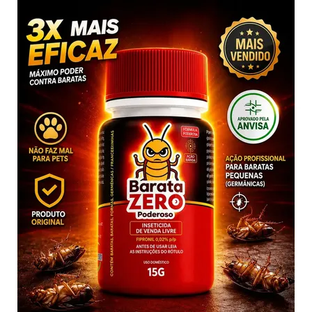 Inseticida Mata Barata Gel Isca Extermina Ninho E Colônia