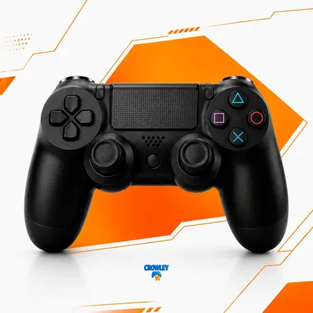 Controle Para Ps4 Sem Fio Bluetooth Videogame Tv Smart Pc Gamer Celular Dual Shock Joystick Manete - Crowley