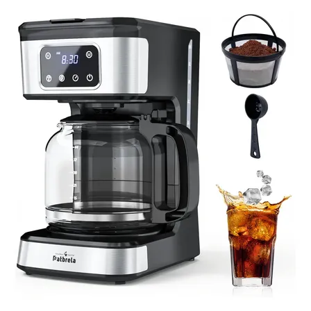 Cafeteira Elétrica Digital Patbrela de 1.8 L com Painel Touch e Timer Programável