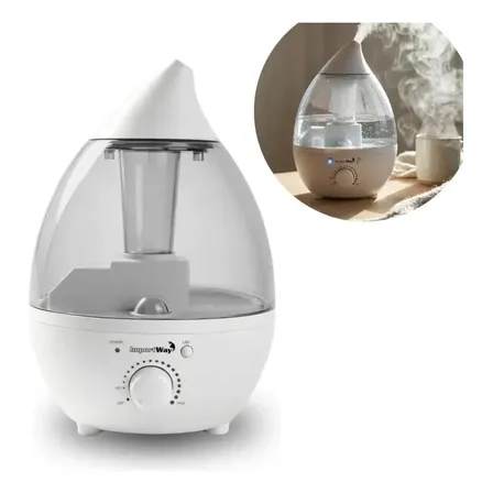 Umidificador De Ar Ambiente 1,3l Elétrico 127/220v Branco