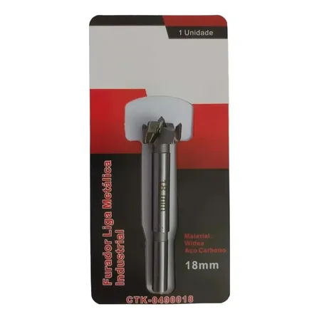 Broca Forstner 18mm P/ Dobradiça De Armário Liga Industrial