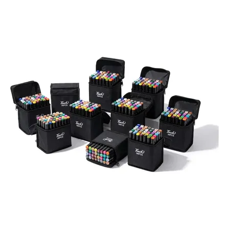 Kit 10 Pacotes Canetas Marcador Permanente 36 Cores Multicores