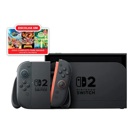 Bundle Nintendo Switch 2: Escolha Seu Jogo Preto