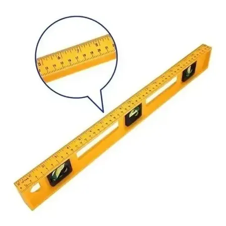 Nível De Mão Profild 60cm 3 Bolhas Resina Para Construção