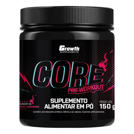Pré Treino Core 150g Growth Supplements Pink Lemonade