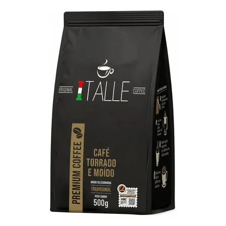 Cafe Tradicional Torrado E Moido Café Em Pó Cafe Italle 500g