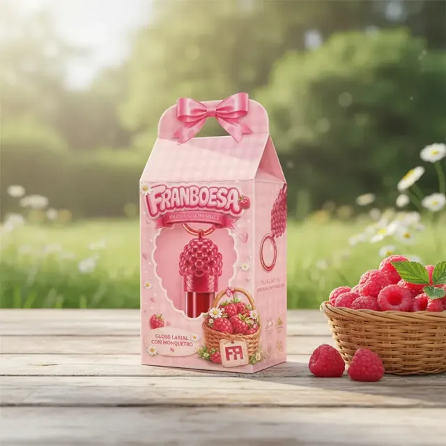 Gloss Franboesa Fran By Franciny Ehlke Brilho Rosa -claro