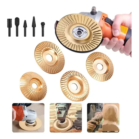 Kit 8 Disco De Desbaste Para Madeira Esculpir Entalhar Lixar Para Esmerilhadeira 16mm