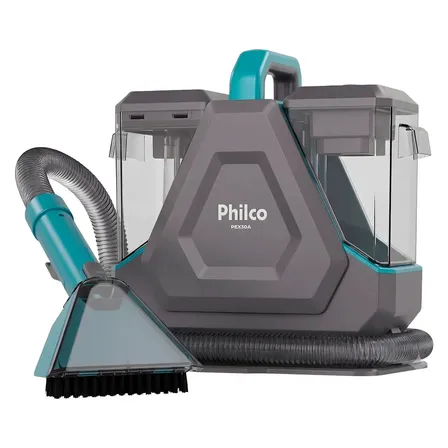 Extratora de Sujeira Portátil Philco PEX30A Borrifa Esfrega e Extrai 2000W 2,6L de Potência e Bico de Autolimpeza