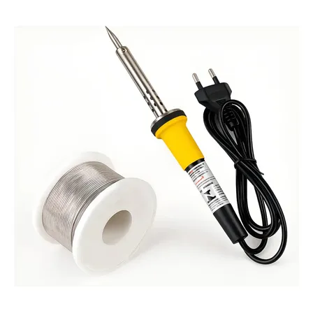 Kit Ferro De Solda Soldar Soldador 110v 40w Mais Estanho