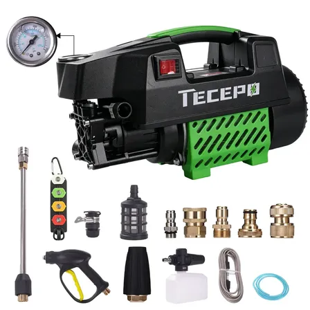 Lavadora de Alta Pressão Elétrica Tecepo G2 850W com Kit Bicos e Conexões Cobre