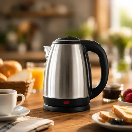Chaleira Elétrica Inox 1,8 Litros com Desligamento Automático e Base Giratória