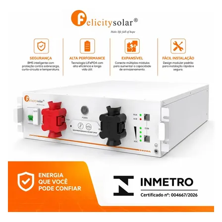 Bateria Lifepo4 Felicity Solar 100ah 48v 5kwh Gaveta