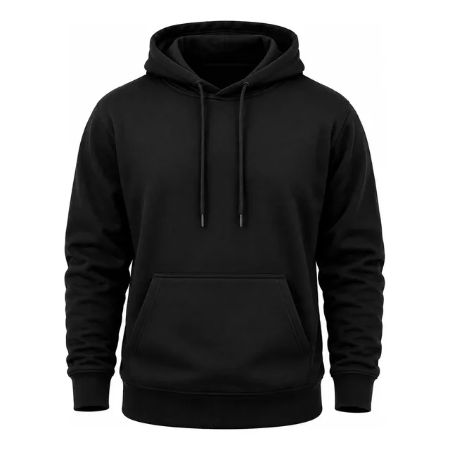 Blusa Moletom Canguru Liso Básico Premium Várias Cores