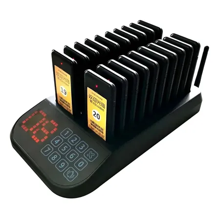 Pager Chamador Restaurante Wireless Fila Espera C/ 20 Pagers