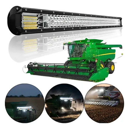 Farol Barra De Led 432w 80cm Trator Maquina Muito + Forte