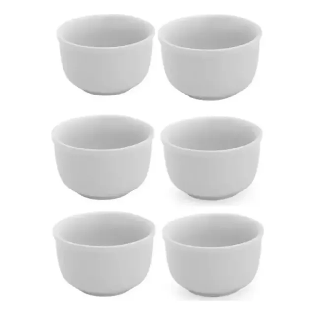 Kit 6 Cumbuca Bowl Porcelana Tigela Açaí Caldos Sopas 470ml