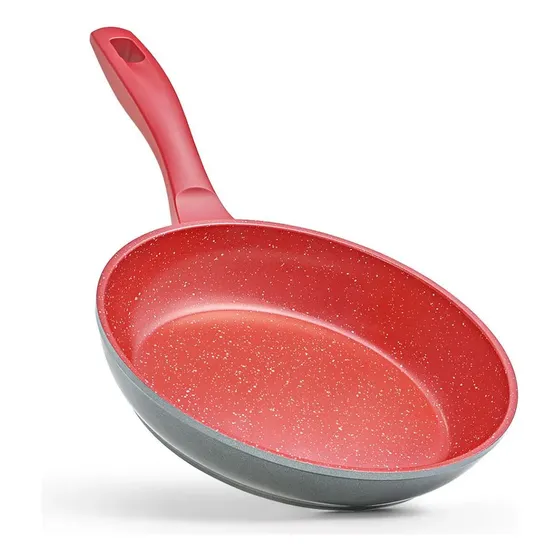 Frigideira Antiaderente Polishop Sauté Grande Cozinha 24cm Vermelho