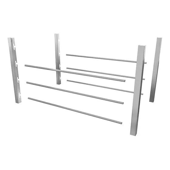 Suporte Inox P/ Churrasqueira Multinível E 6 Barras De 75 Cm