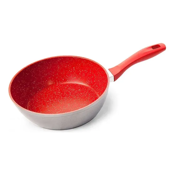 Panela Polishop Antiaderente Day By Day 24cm - Vermelha