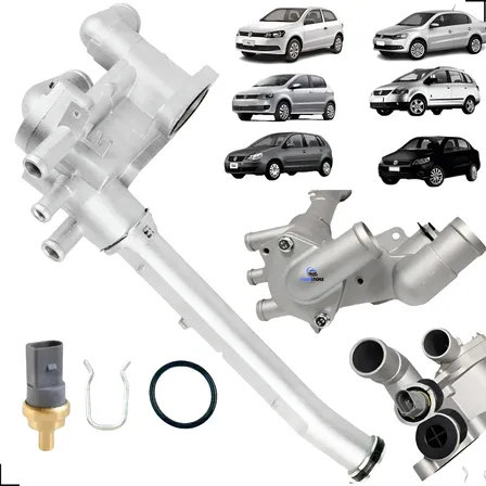 Cavalete Válvula Termostática Completa Aluminio Gol G5 Flex