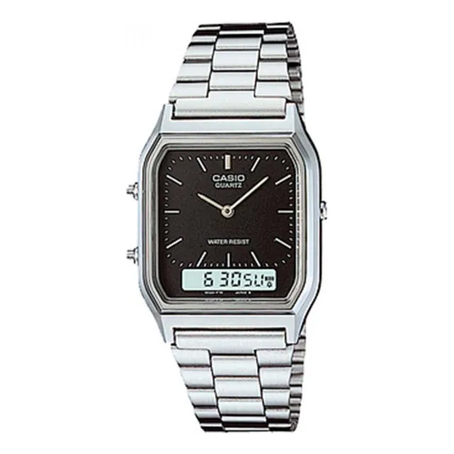 Relógio Casio Unissex Vintage Prata Aq-230a-1dmq Prata