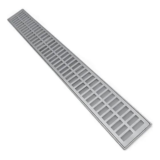 Ralo Linear Pluvial 15x150 Grelha E Suporte ( 1,5 Metros )