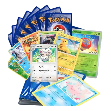 50 Cartas Pokémon Sem Repetidas Original Copag Com Brilhante