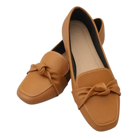 Sapatilha Mocassim Feminino Sapato Bico Quadrado Conforto