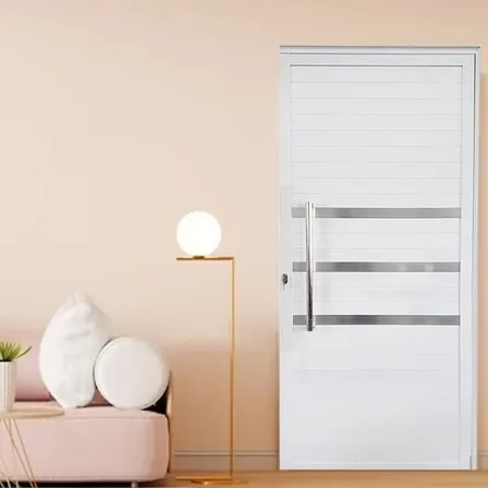 Porta Lambril De Alumínio Esquerda 210 X 80cm Com Friso