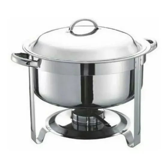 Rechaud Redondo Primo Premium Aço Inox 7,5litros Para Buffet