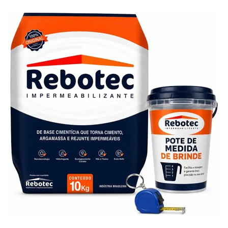 Rebotec 10 Kg Impermeabilizante + Brinde Pronta Entrega Sp