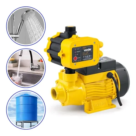 Bomba Pressurizadora De 1/2hp Bivolt Com Pressostato Vonder