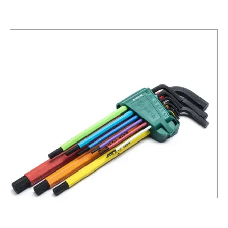 Jogo De Chave Hexagonal Longa Color Hex/hex 9 Peças - Sata-0