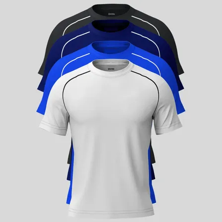 Kit 4 Camiseta Masculinas Academia Esporte Dry Fit Premium