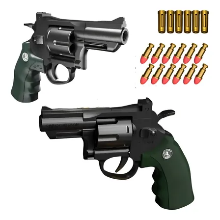Lançador De Pistola Revólver Zp5 357 Soft Foam Bullet Gel