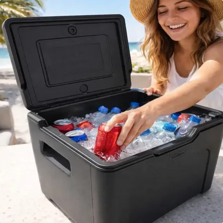 Caixa Térmica Cooler Com Alça 50 Litros Praia Pesca Camping