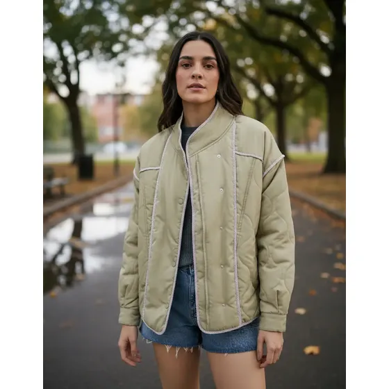 Jaqueta Feminina Bomber Matelassê - Hering