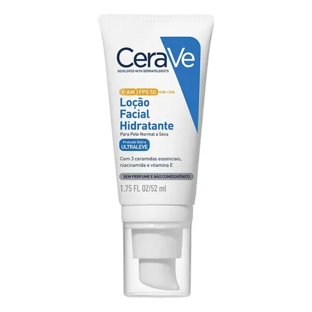 Cerave Loção Facial Hidratante Com Proteção Solar Fps50 52ml